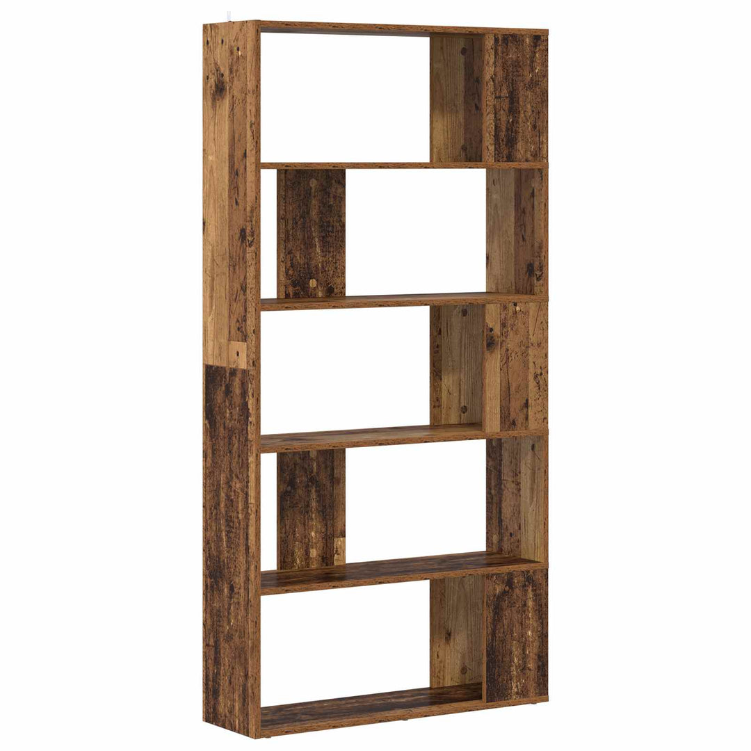 Bogskab Gammelt træ 80 x 24 x 159 cm Konstrueret træ