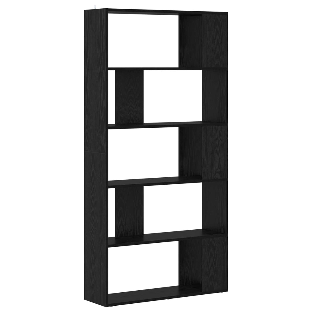 Bogskab Sort eg 80 x 24 x 159 cm Konstrueret træ