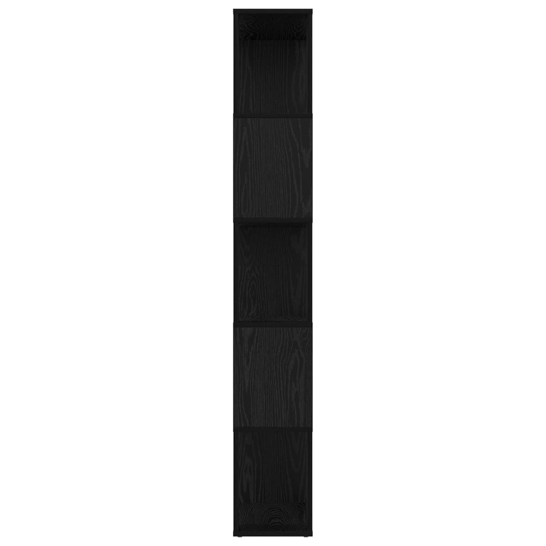 Bogskab Sort eg 80 x 24 x 159 cm Konstrueret træ