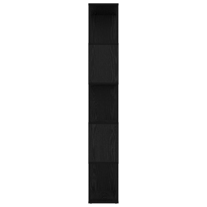 Bogskab Sort eg 80 x 24 x 159 cm Konstrueret træ