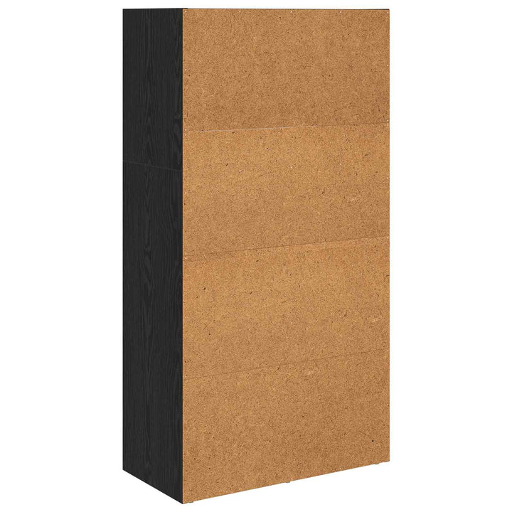 Bogreol Sort eg 60 x 30 x 114 cm Konstrueret træ