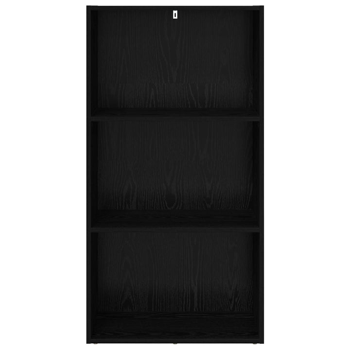 Bogreol Sort eg 60 x 30 x 114 cm Konstrueret træ