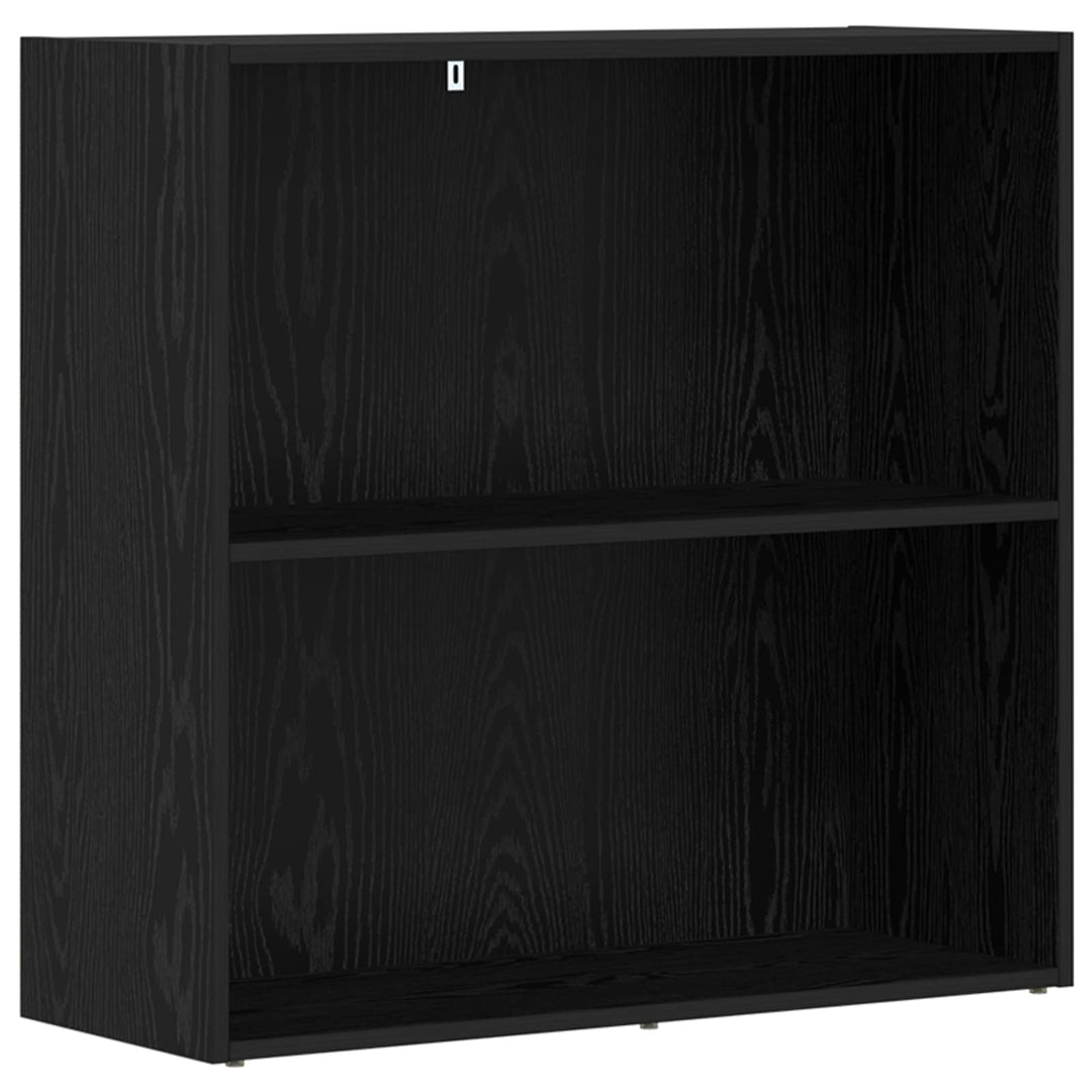 Bogreol Sort eg 80 x 30 x 76,5 cm Konstrueret træ