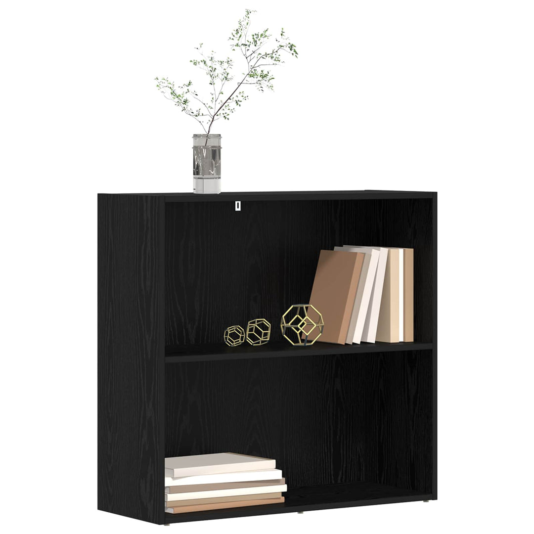 Bogreol 80 x 30 x 76,5 cm Konstrueret træ Sort eg
