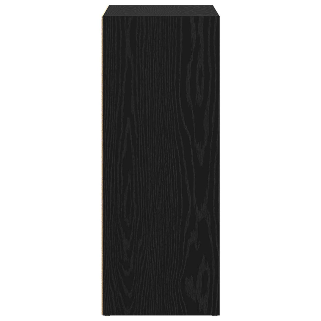Bogreol Sort eg 80 x 30 x 76,5 cm Konstrueret træ