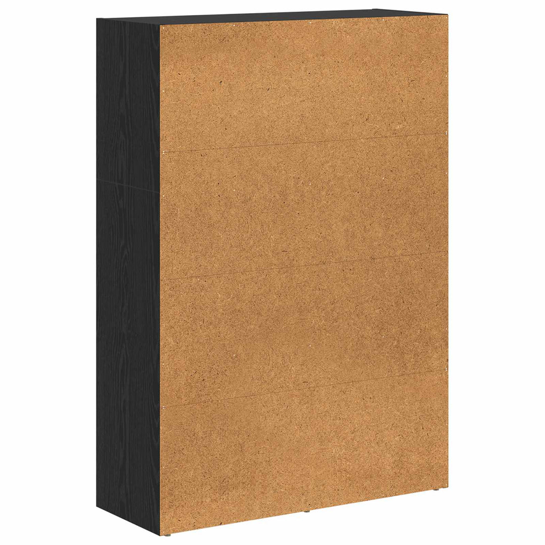 Bogreol Sort eg 80 x 30 x 114 cm Konstrueret træ