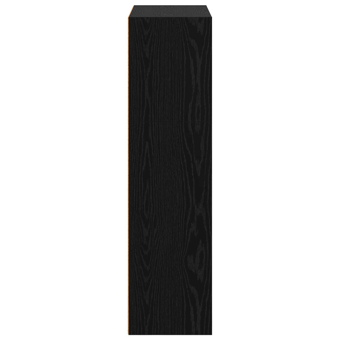 Bogreol Sort eg 80 x 30 x 114 cm Konstrueret træ