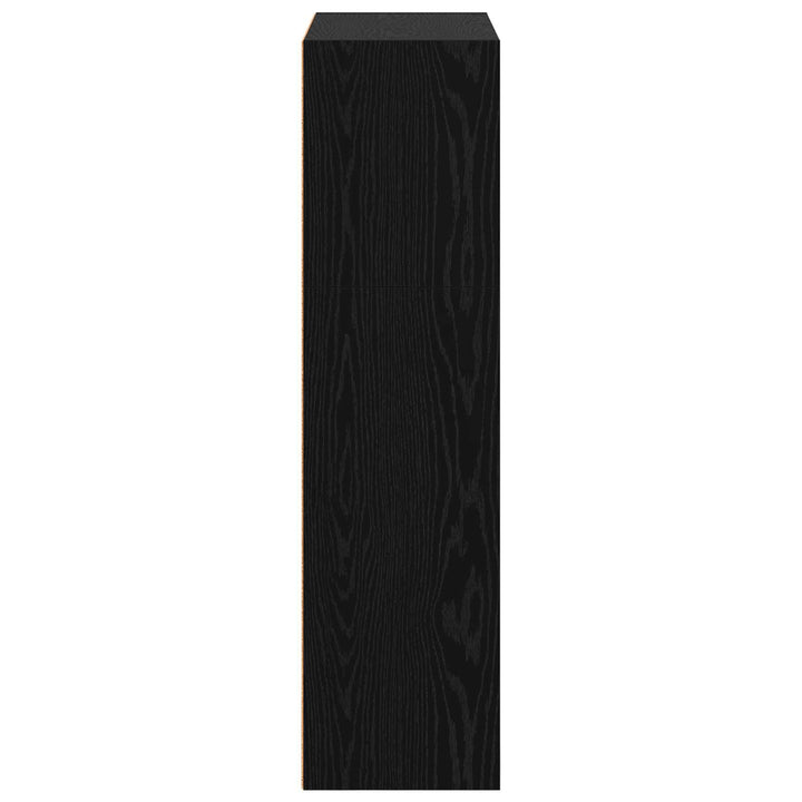 Bogreol Sort eg 80 x 30 x 114 cm Konstrueret træ