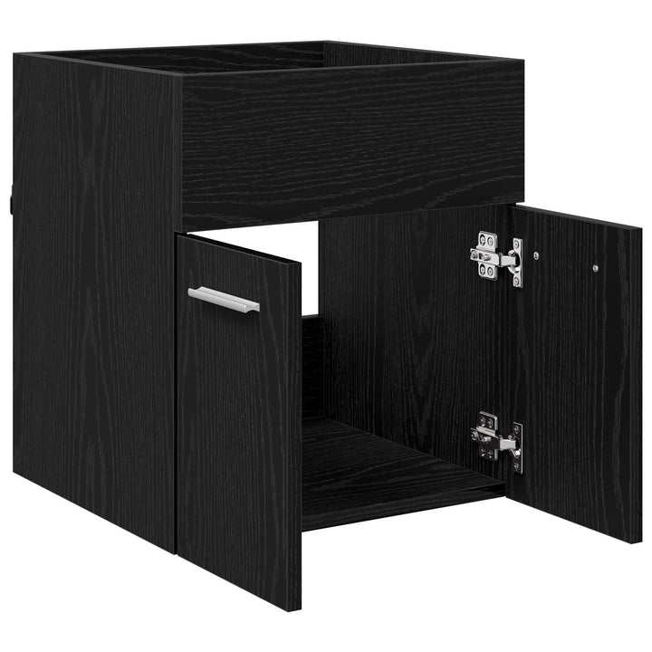 Vaskeskab Sort eg 41 x 38,5 x 46 cm Konstrueret træ