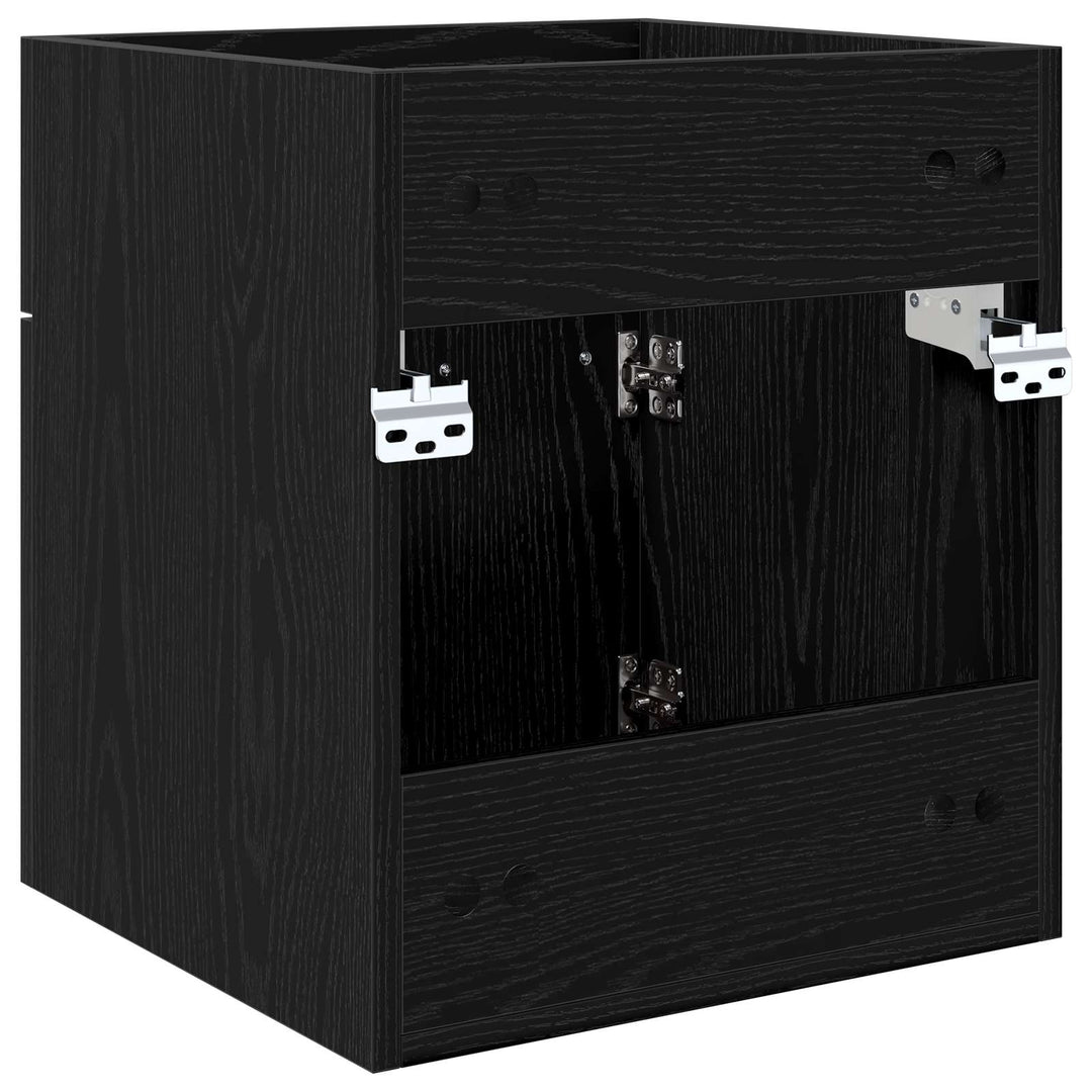 Vaskeskab Sort eg 41 x 38,5 x 46 cm Konstrueret træ