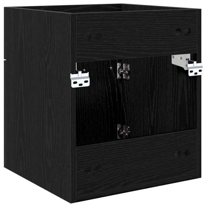 Vaskeskab Sort eg 41 x 38,5 x 46 cm Konstrueret træ