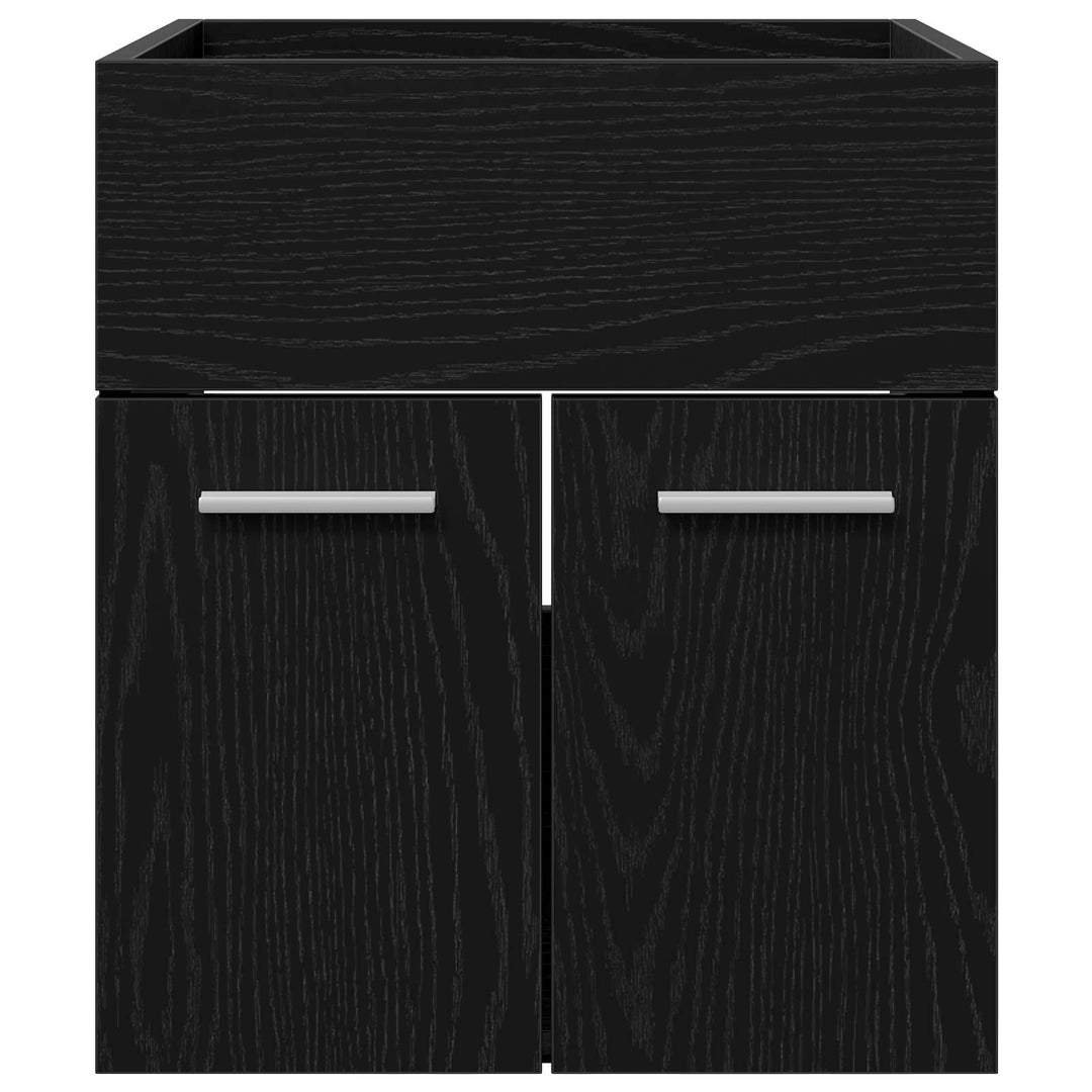 Vaskeskab Sort eg 41 x 38,5 x 46 cm Konstrueret træ