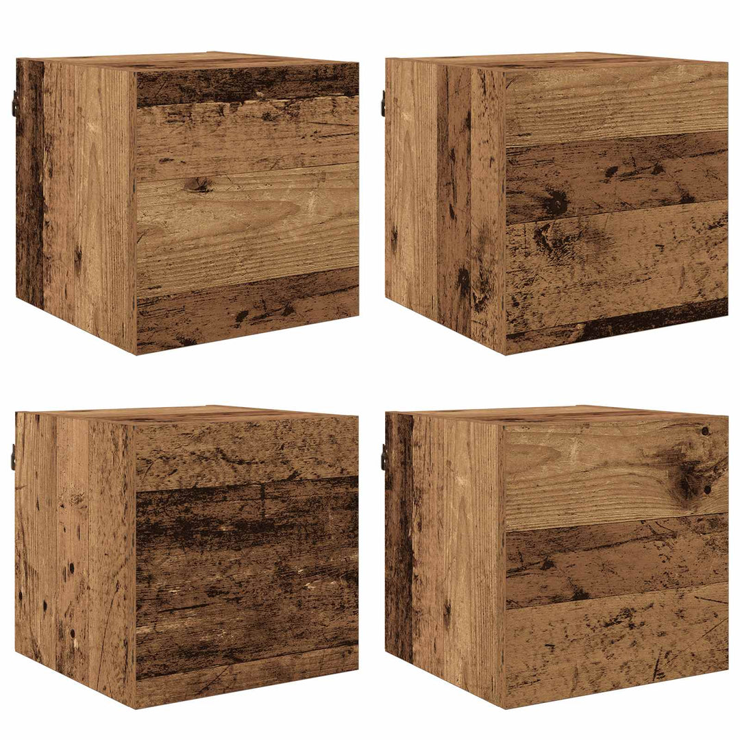 Vægmonteret TV Skab Vægmonteret Gammelt træ 30,5 x 30 x 30 cm
