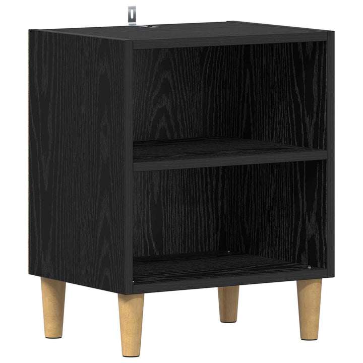 Sengeskab Sort eg 40 x 30 x 50 cm Konstrueret træ
