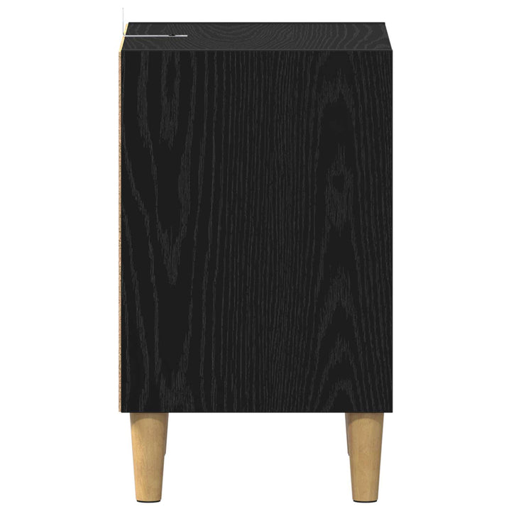 Sengeskab Sort eg 40 x 30 x 50 cm Konstrueret træ