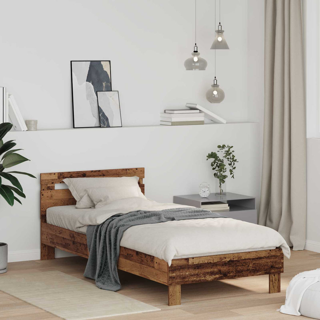 Sengestel Gammelt træ 98,5 x 200 cm Konstrueret træ