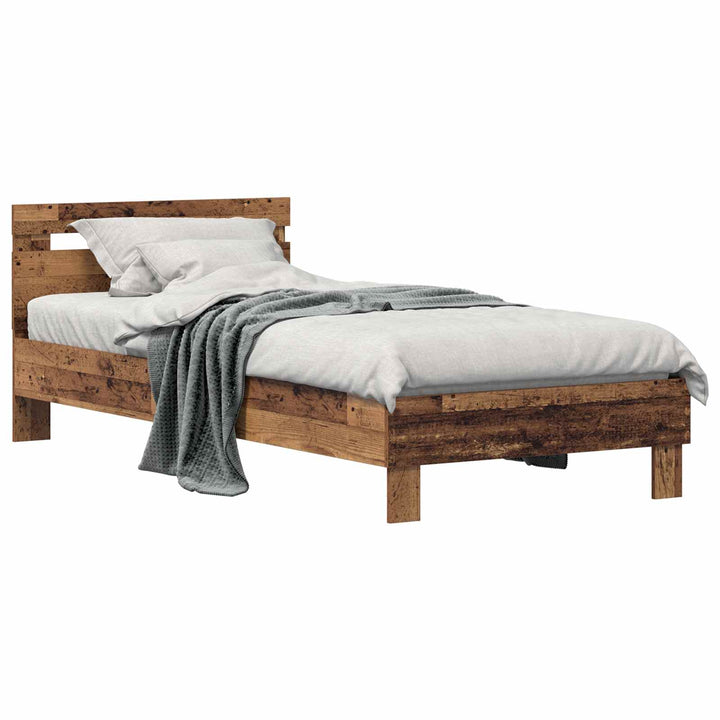 Sengestel Gammelt træ 75 x 190 cm Konstrueret træ