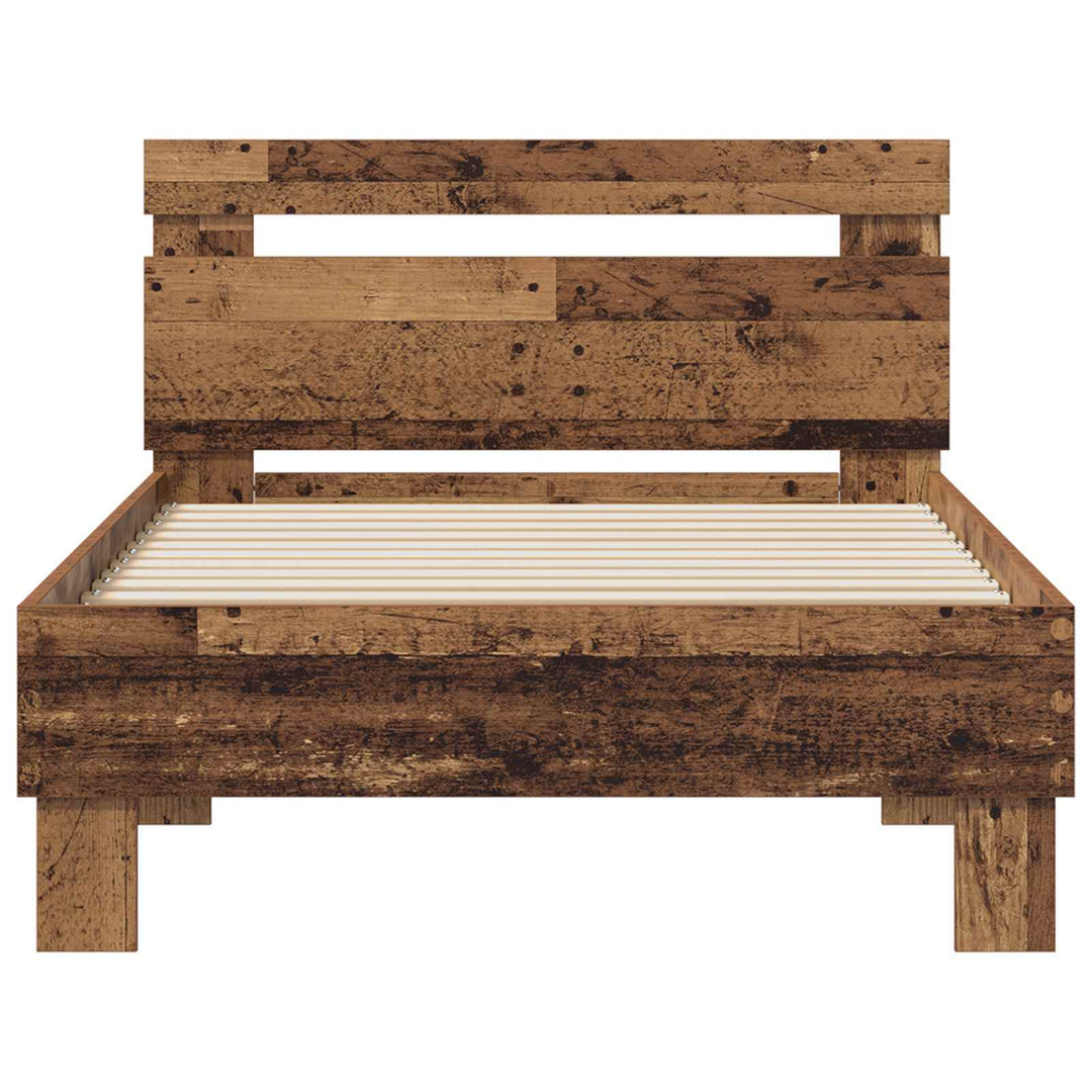 Sengestel Gammelt træ 75 x 190 cm Konstrueret træ