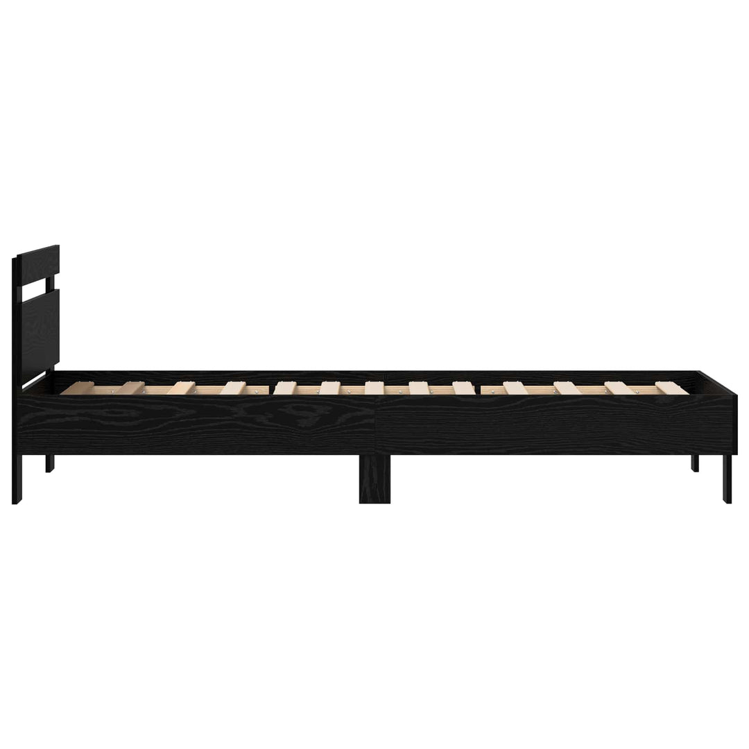Sengestel Sort eg 75 x 190 cm Konstrueret træ