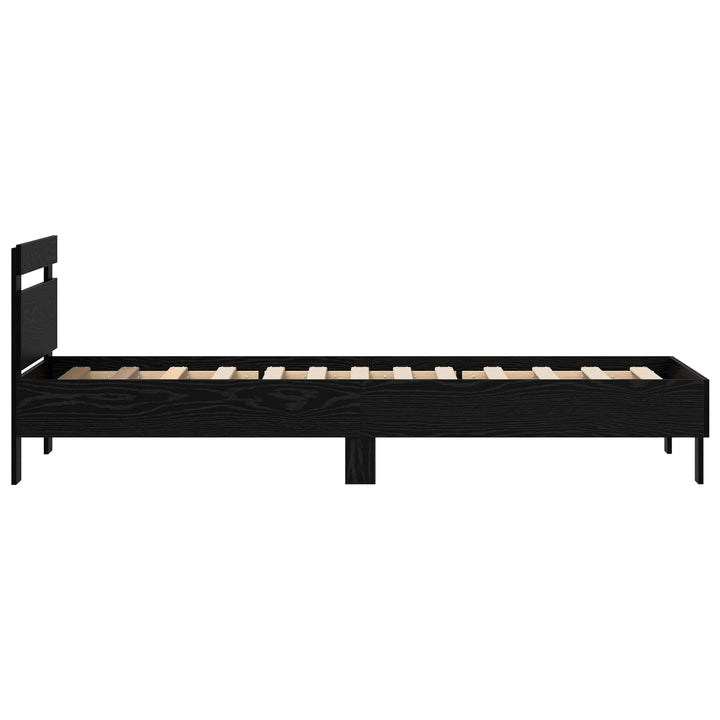 Sengestel Sort eg 75 x 190 cm Konstrueret træ