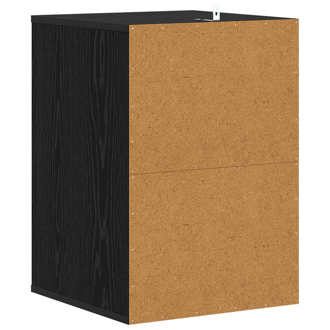 Skuffeskab 3-Skuffe Sort eg 41 x 40 x 58 cm Konstrueret træ
