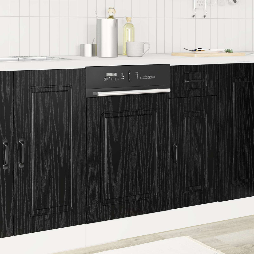 Panel til opvaskemaskine Kalmar Sort eg 45 x 1,5 x 57 cm