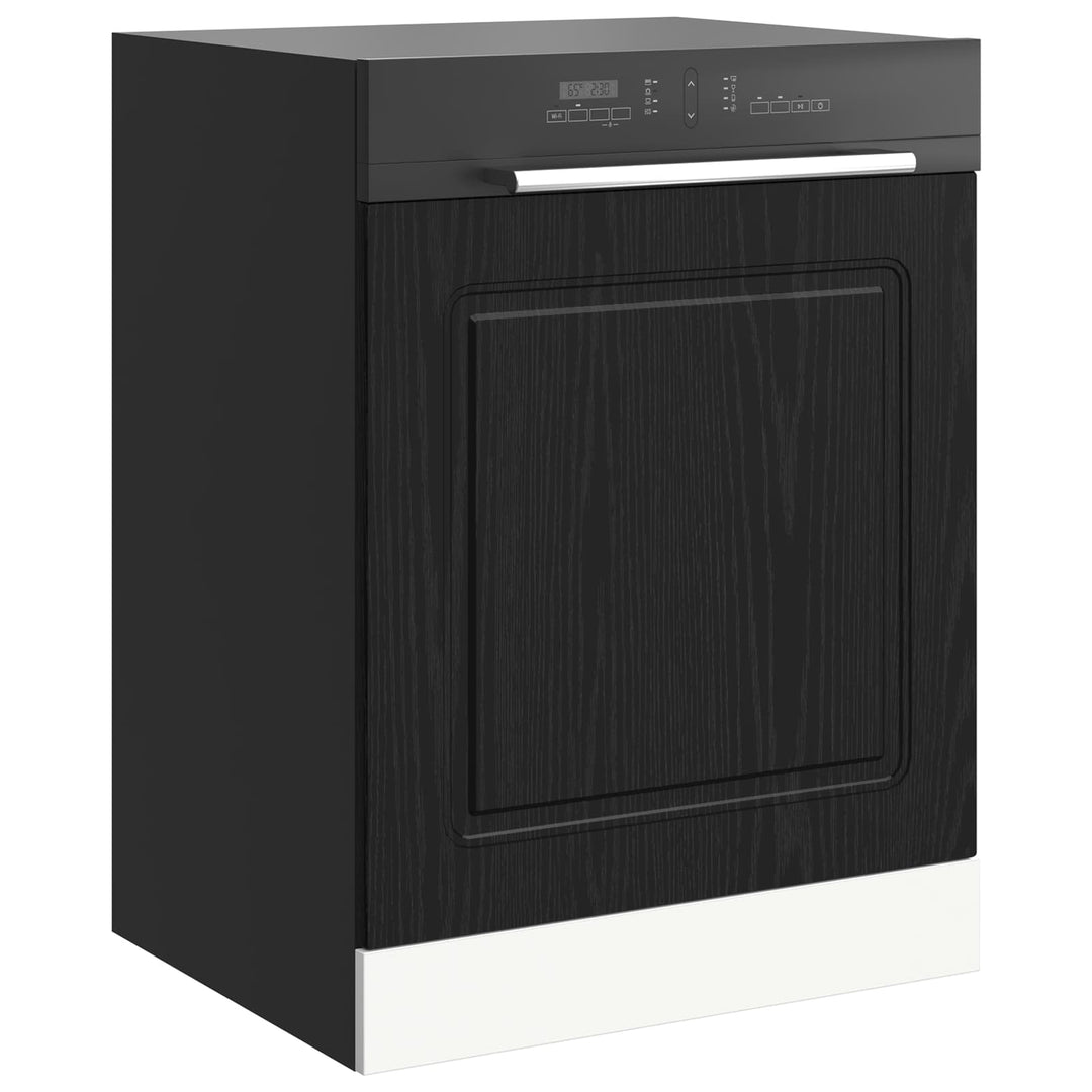Panel til opvaskemaskine Kalmar Sort eg 60 x 1,5 x 57 cm