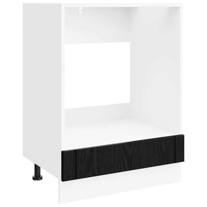 Ovnskab LUCCA Sort eg 60 x 46 x 81,5 cm Konstrueret træ