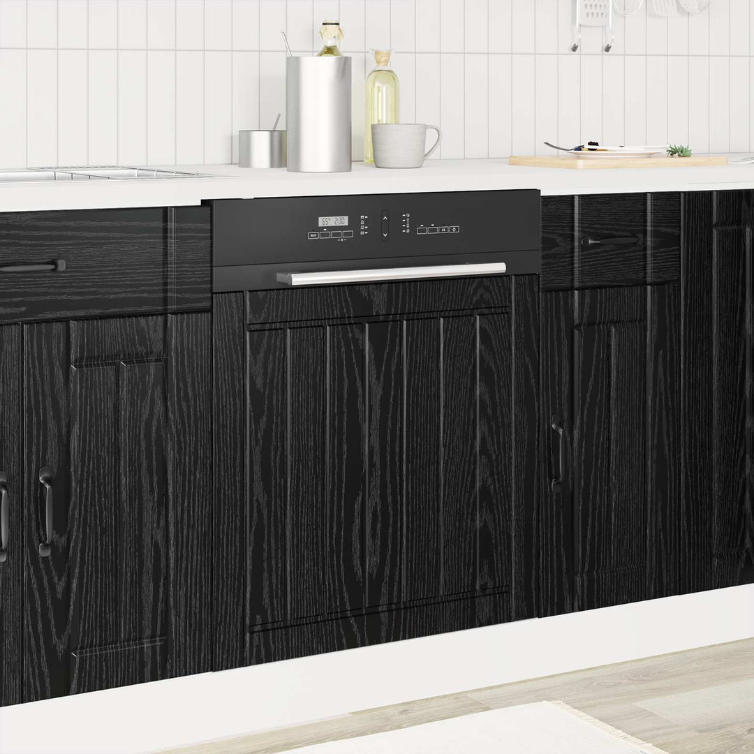 Panel til opvaskemaskine LUCCA Sort eg 60 x 1,5 x 57 cm