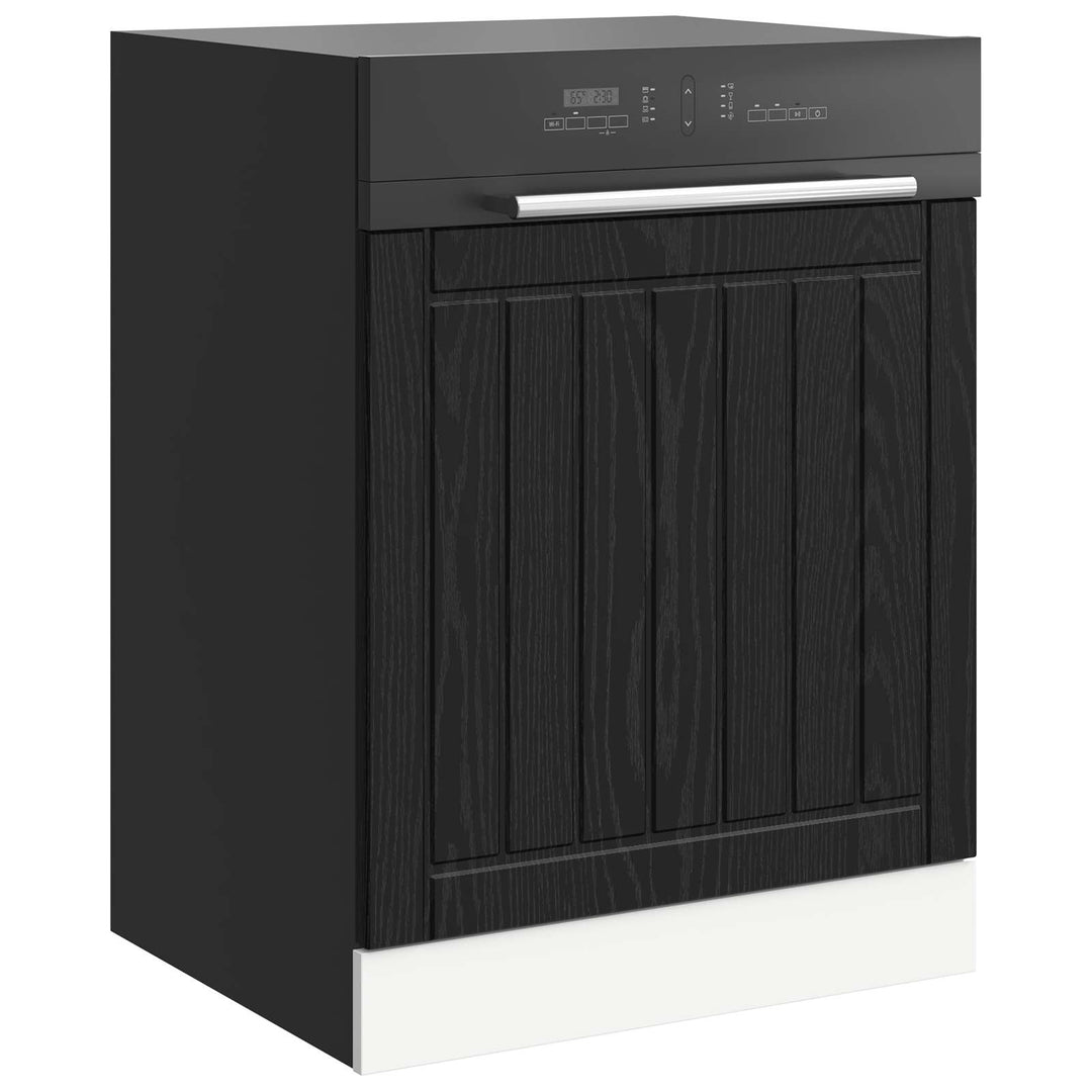 Panel til opvaskemaskine LUCCA Sort eg 60 x 1,5 x 57 cm