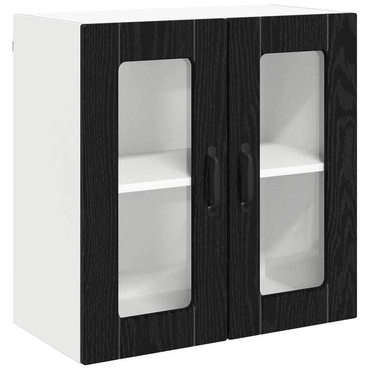 Væglågskab LUCCA Sort eg 60 x 31 x 60 cm Konstrueret træ