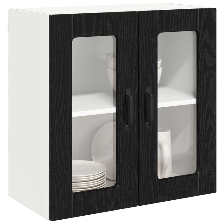 Væglågskab LUCCA Sort eg 60 x 31 x 60 cm Konstrueret træ