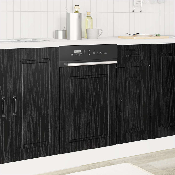 Panel til opvaskemaskine PORTO Sort eg 45 x 1,5 x 57 cm