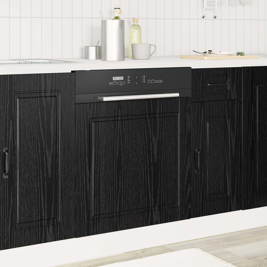 Panel til opvaskemaskine PORTO Sort eg 60 x 1,5 x 57 cm