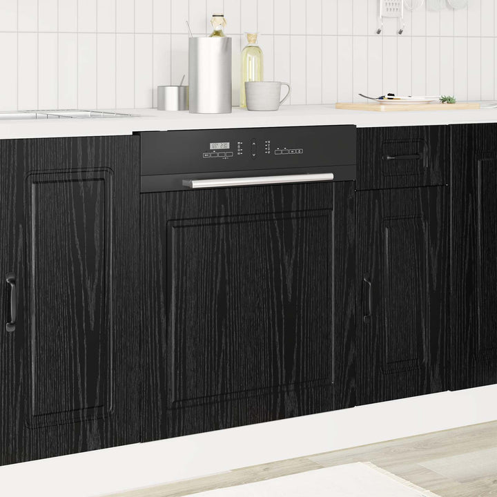 Panel til opvaskemaskine PORTO Sort eg 60 x 1,5 x 57 cm