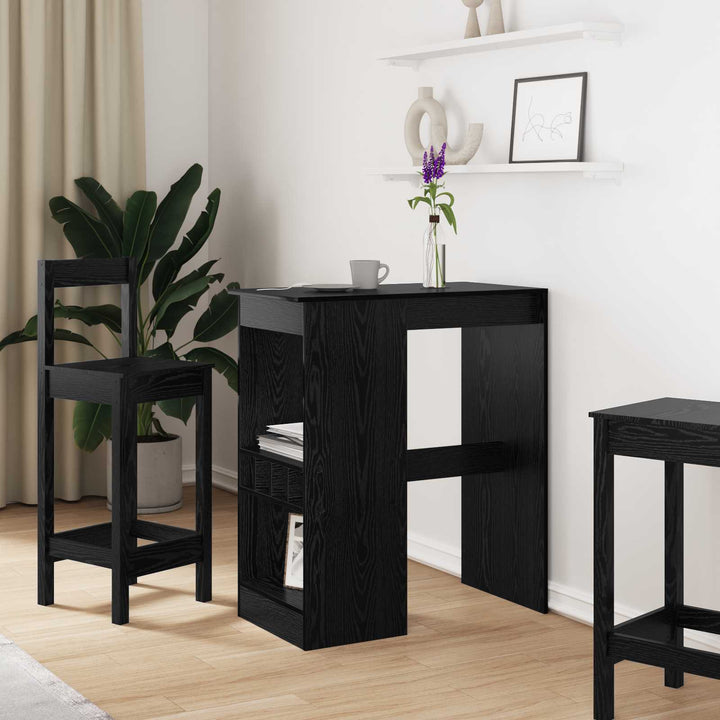 Barbord 90 x 47,5 x 103,5 cm Konstrueret træ Sort eg