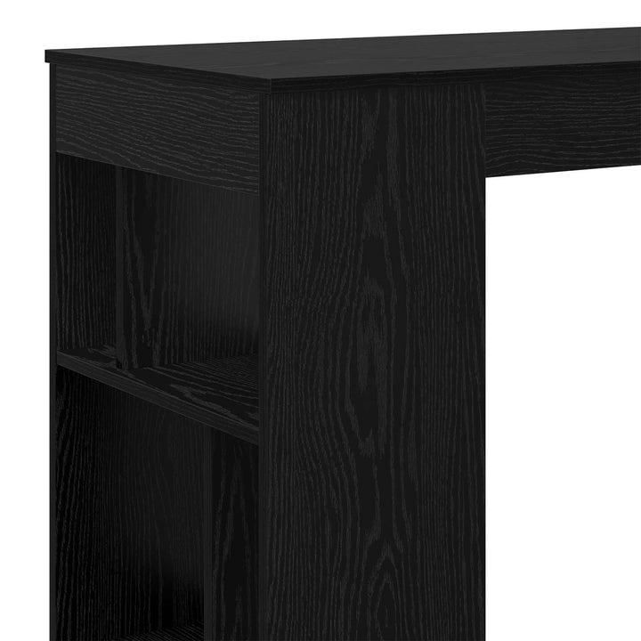 Barbord 102 x 50 x 103,5 cm Konstrueret træ Sort eg Rektangulær