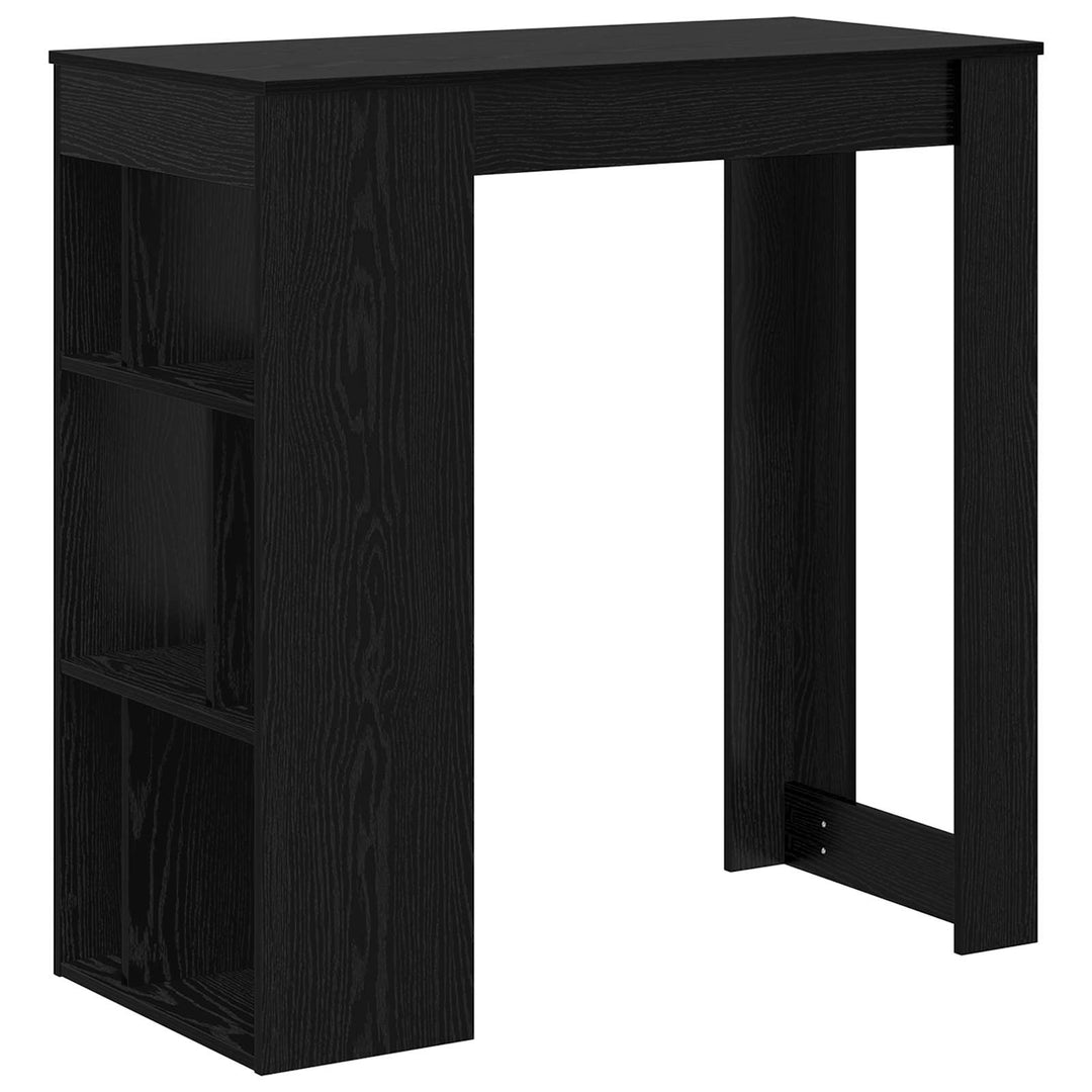 Barbord 102 x 50 x 103,5 cm Konstrueret træ Sort eg Rektangulær