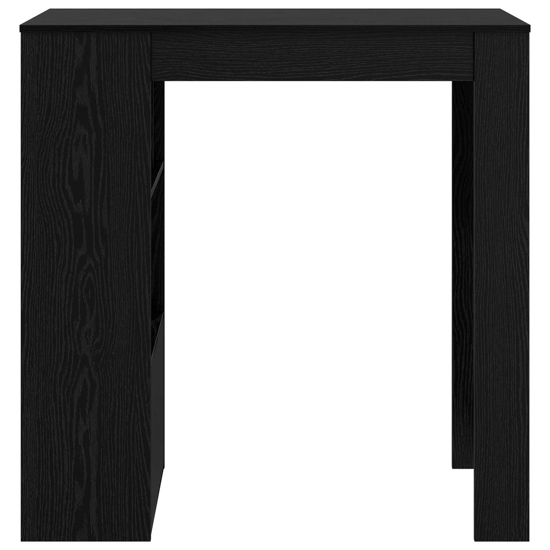 Barbord 102 x 50 x 103,5 cm Konstrueret træ Sort eg Rektangulær