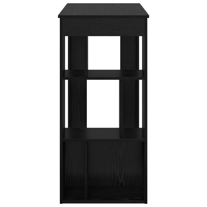 Barbord 102 x 50 x 103,5 cm Konstrueret træ Sort eg Rektangulær