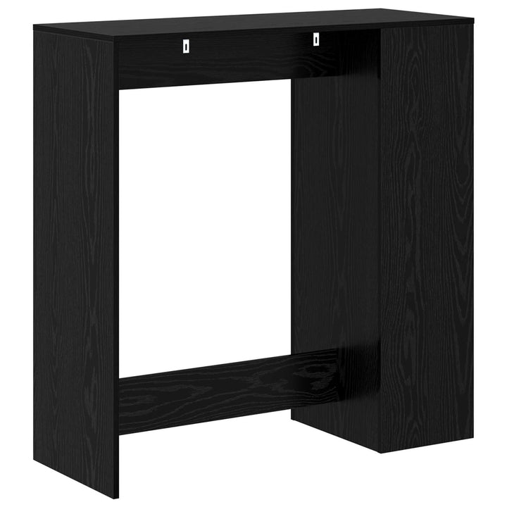 Barbord 101 x 40 x 103,5 cm Konstrueret træ Sort eg Rektangulær