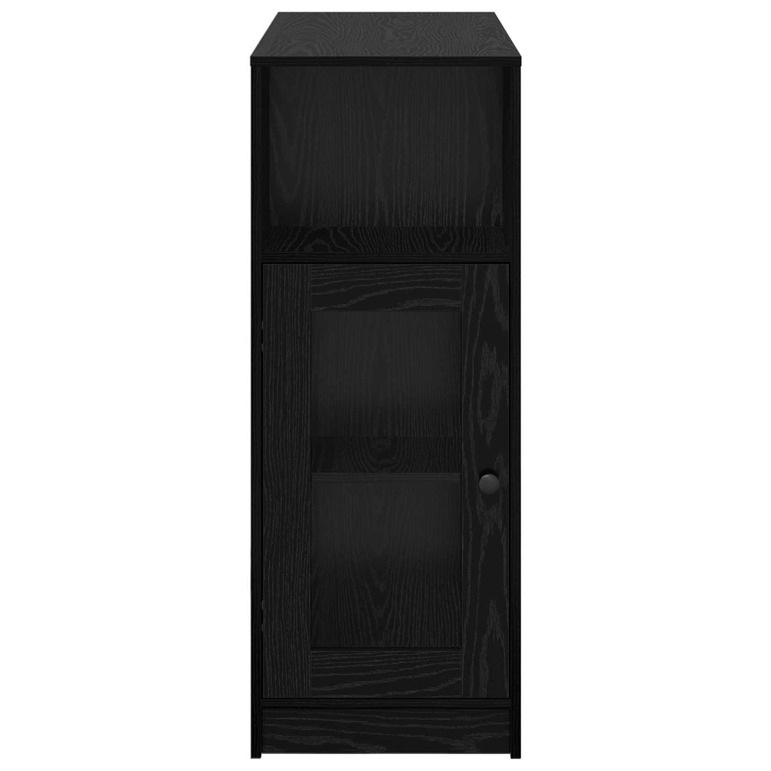 Barbord med hylde Sort eg 101 x 40 x 103,5 cm Konstrueret træ