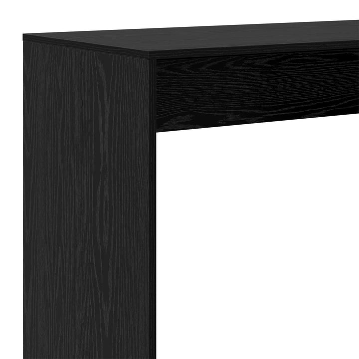 Barbord 102 x 50 x 103,5 cm Konstrueret træ Sort eg Rektangulær