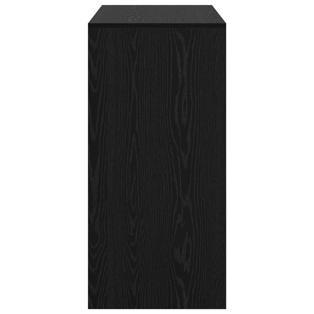 Barbord 102 x 50 x 103,5 cm Konstrueret træ Sort eg Rektangulær