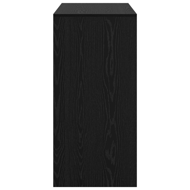 Barbord 102 x 50 x 103,5 cm Konstrueret træ Sort eg Rektangulær