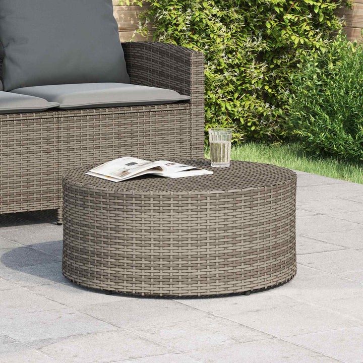 Udendørs kaffe bord Grå Ø 68 x 30 cm polyrattan