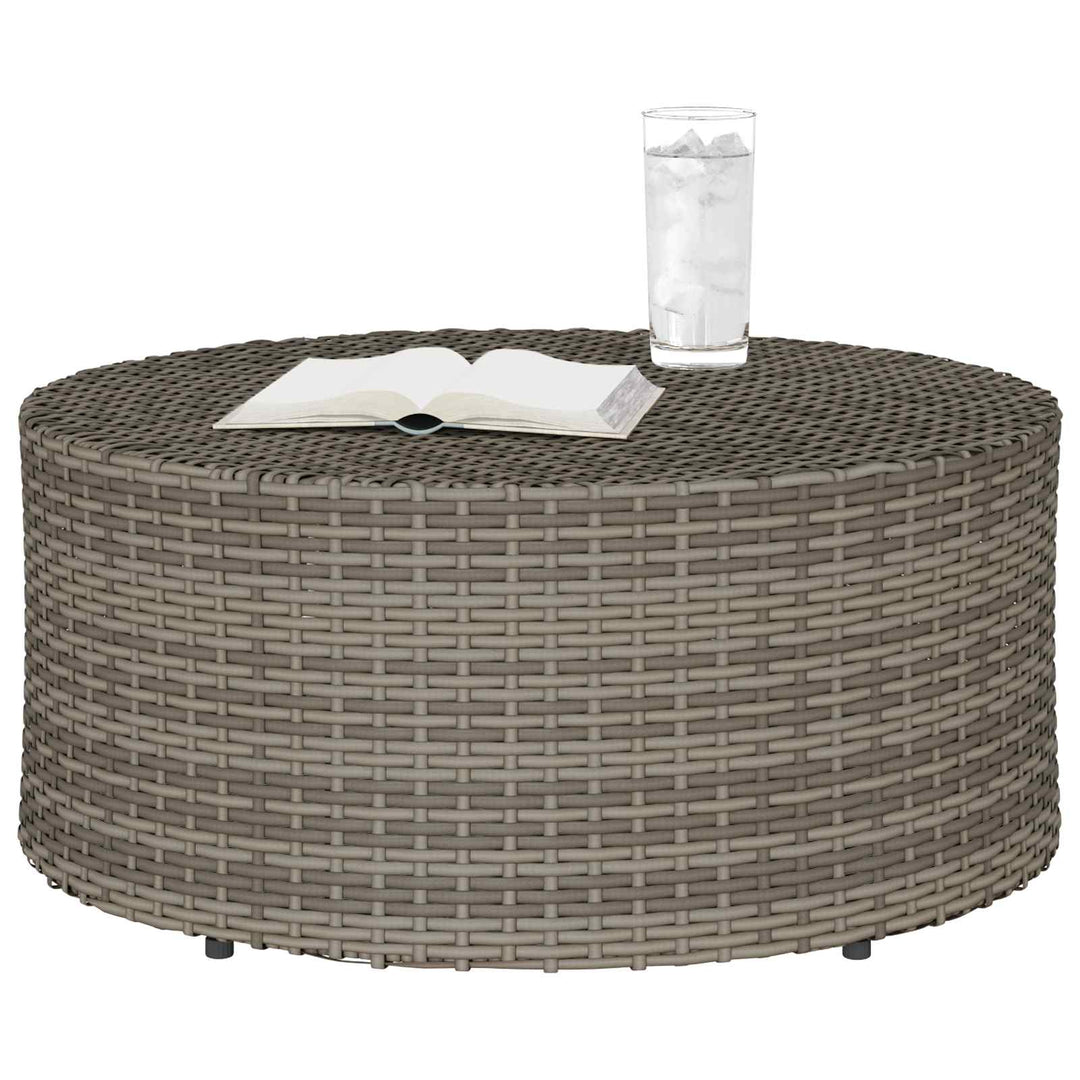 Udendørs kaffe bord Grå Ø 68 x 30 cm polyrattan