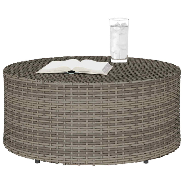 Udendørs kaffe bord Grå Ø 68 x 30 cm polyrattan