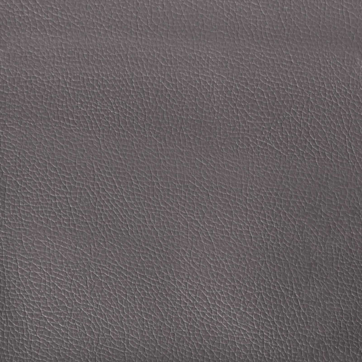 Sengestel med LED-lysstrimler Grå 120 x 200 cm Kunstlæder