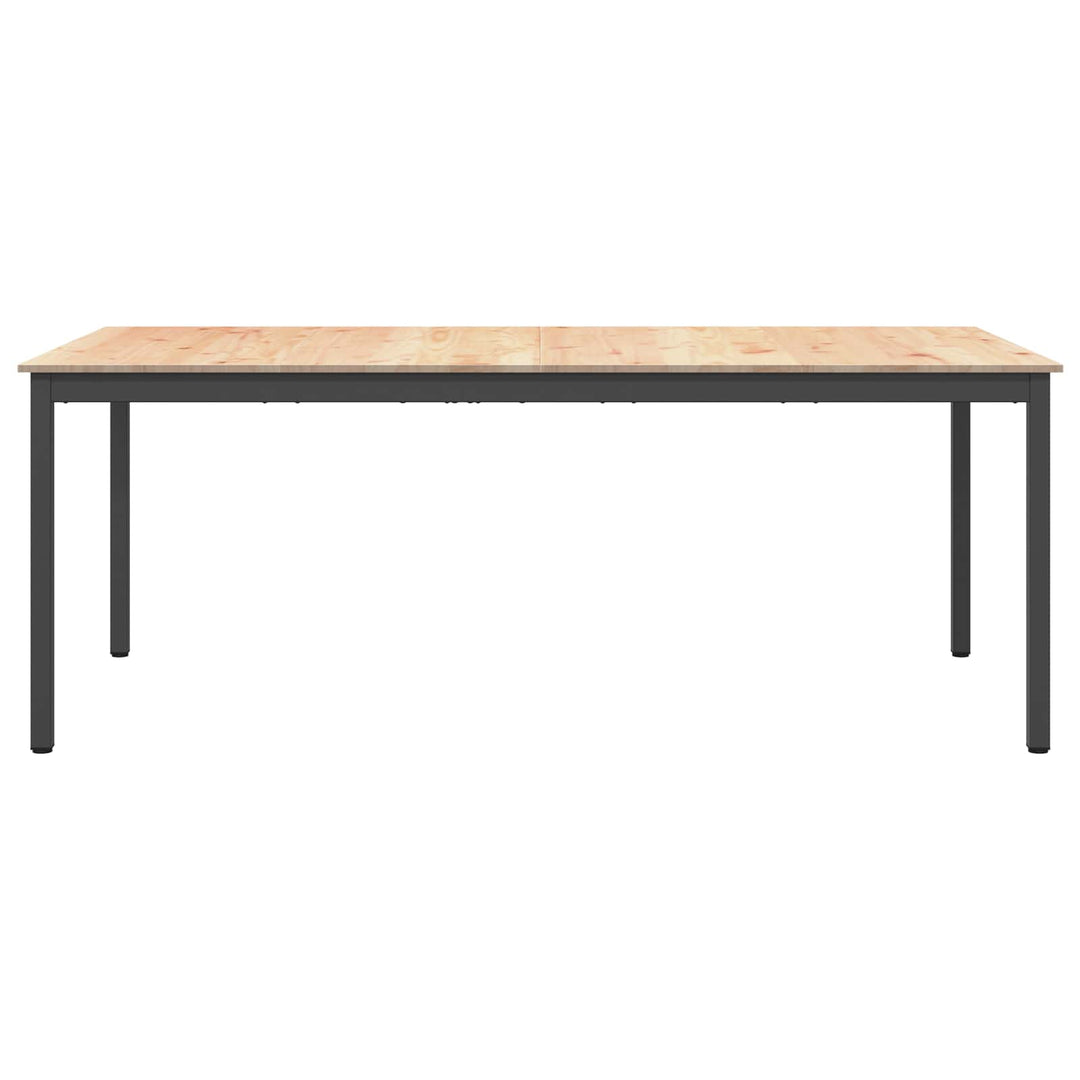 Spisebord Naturfarvet 200 x 100 x 75 cm Massiv fyrretræ